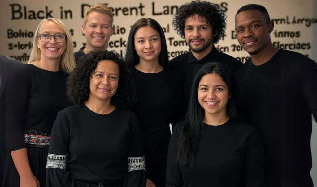 Black in Different Languages