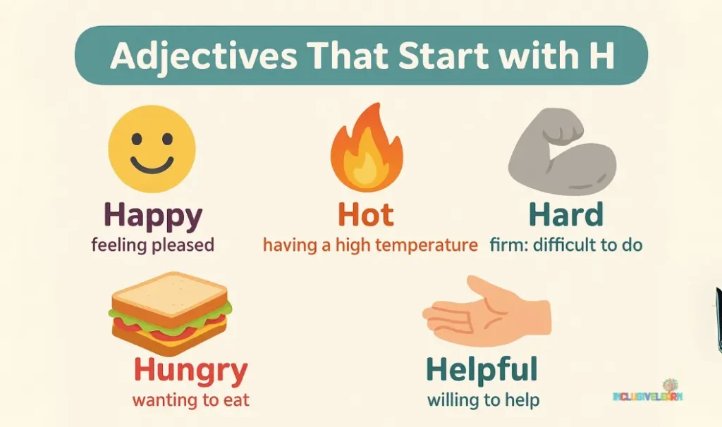 Adjectives That Start with H