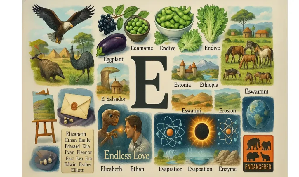 Things That Start With E