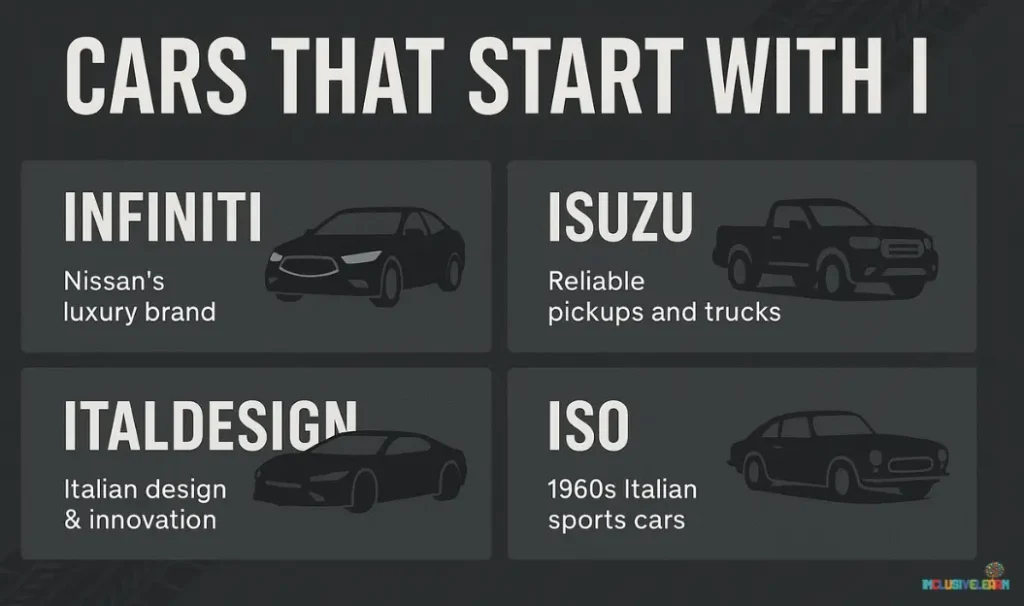 Cars That Start With I