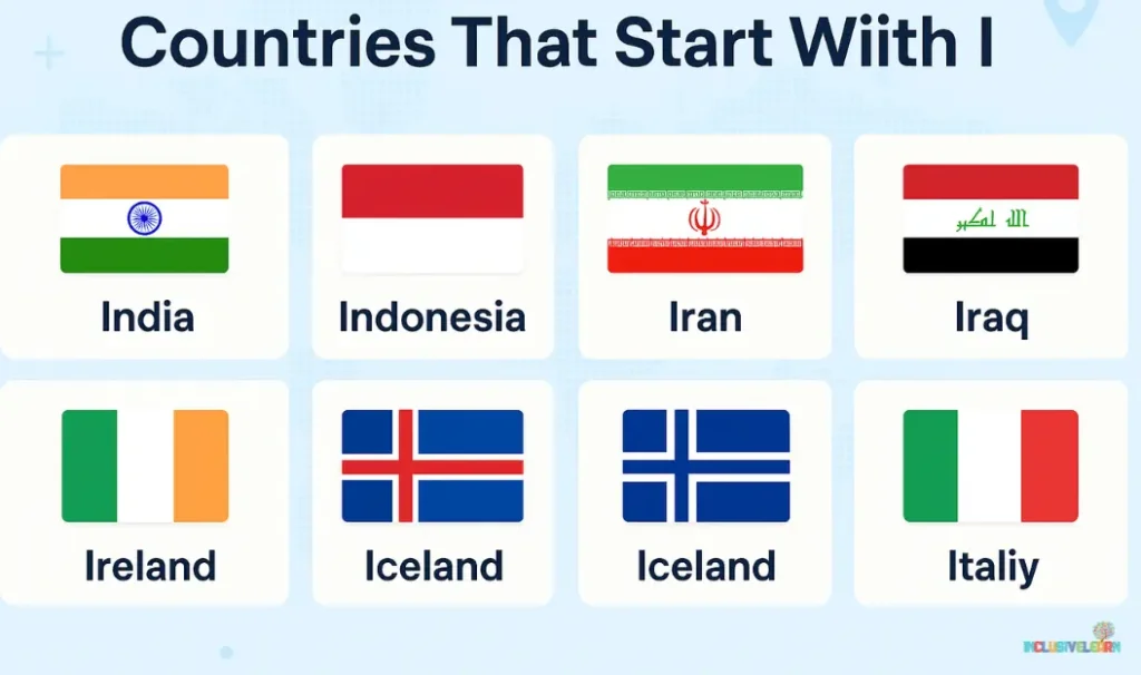Countries That Start With I