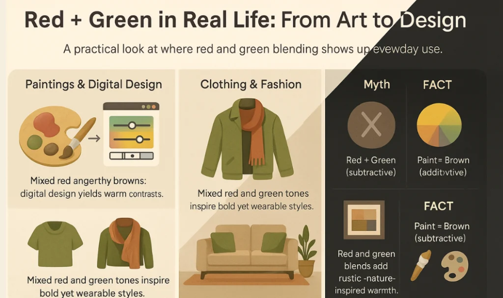 Real-Life Uses of Red and Green Mixing