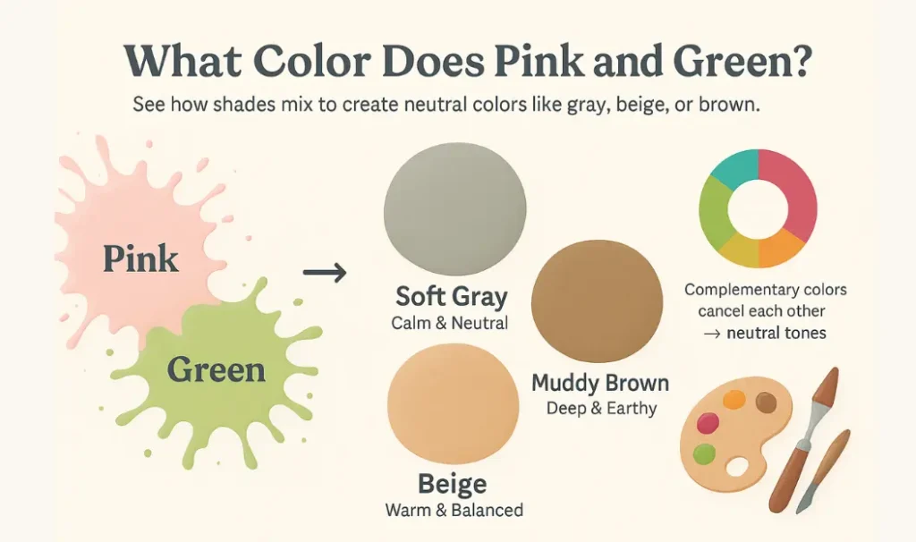 What Color Does Pink and Green Make