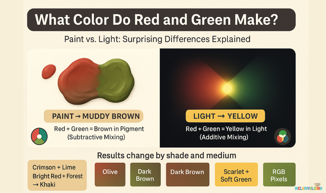 What Color Does Red And Green Make