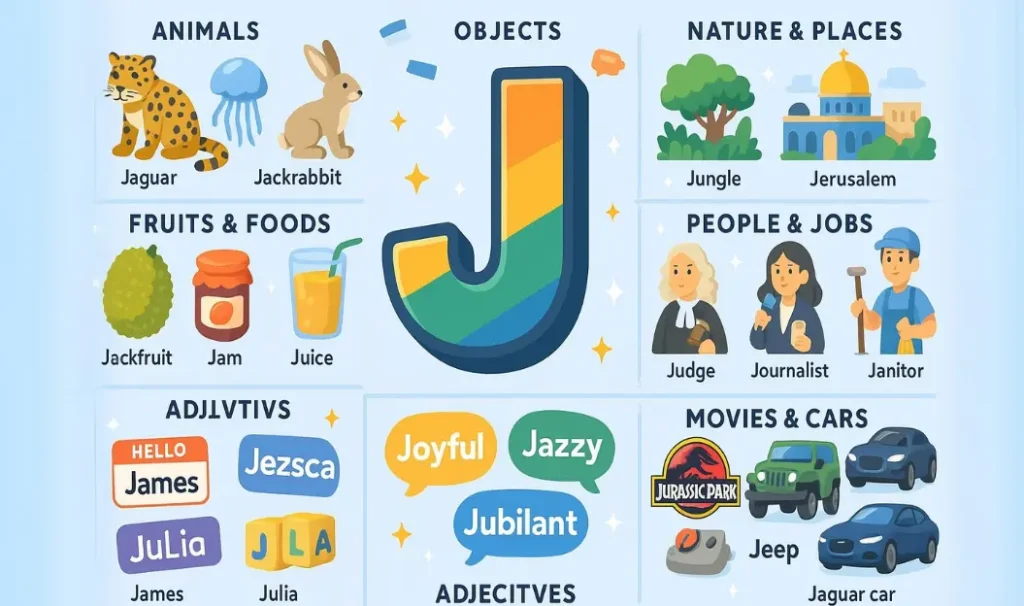 Words That start With J