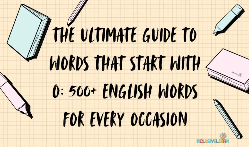 words that start with O