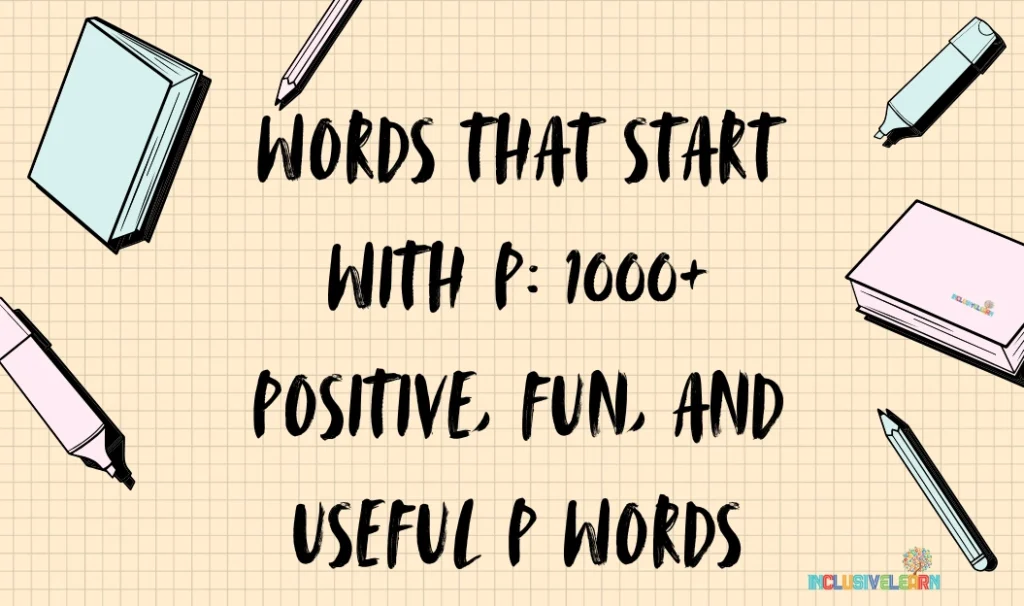 words that start with P