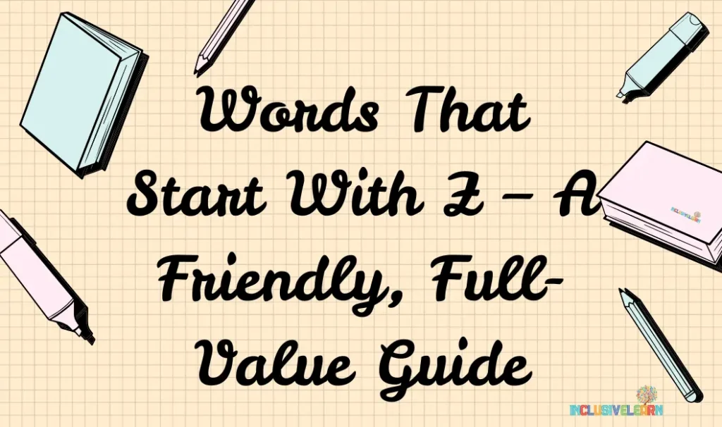 words that start with z