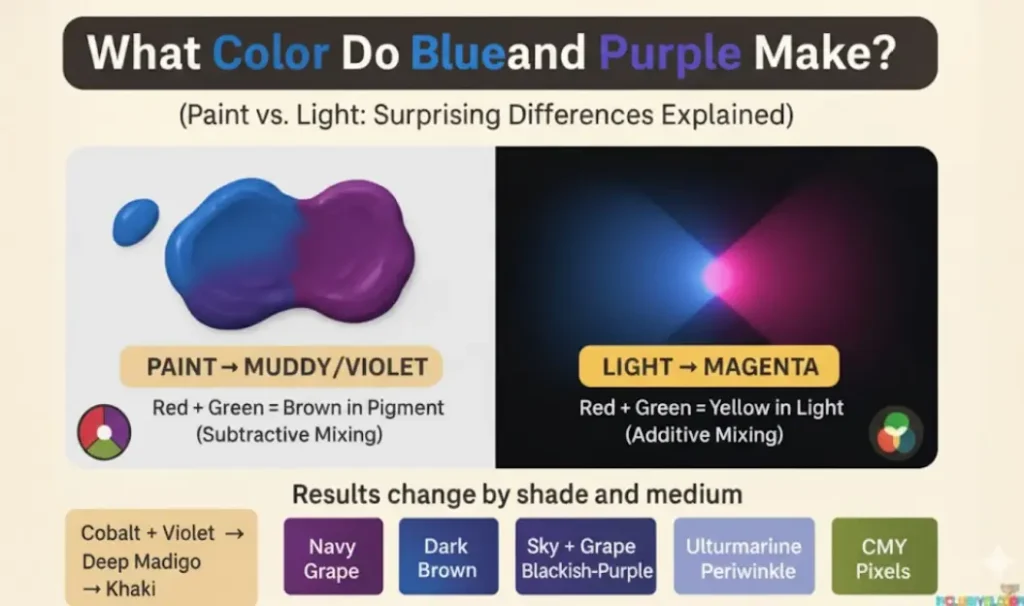 what color does blue and purple make