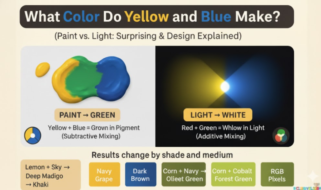 what color does yellow and blue make